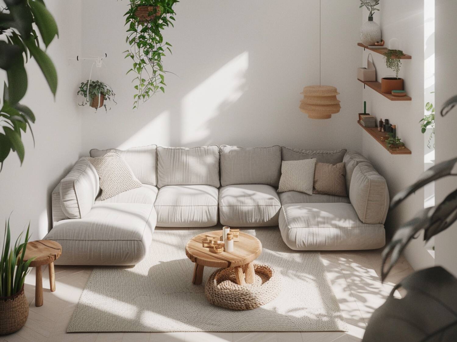 Jak zaaranżować mały salon z narożnikiem modułowym