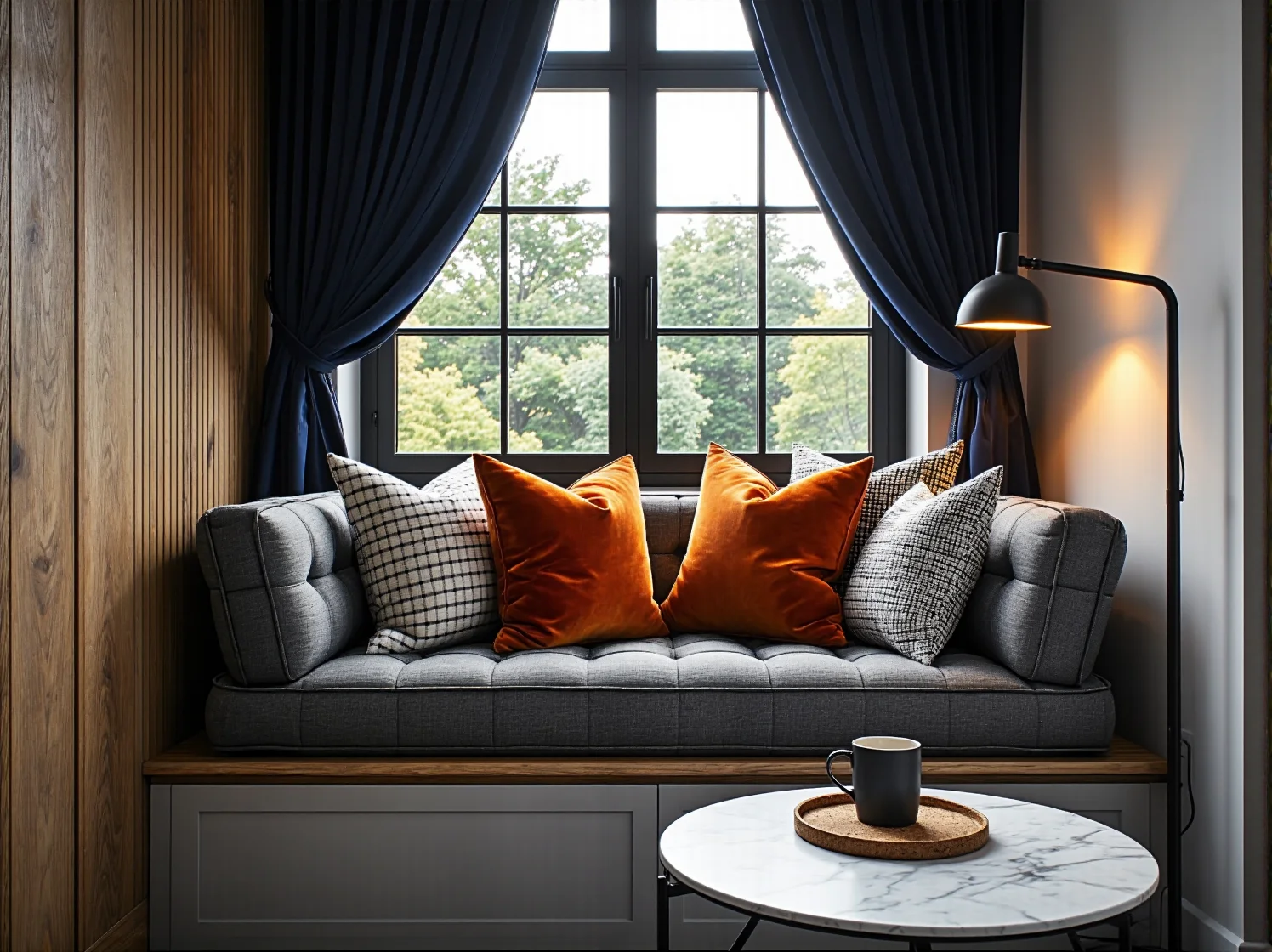 Porównanie chłodnego i ciepłego światła pokazujące różnicę w klimacie.