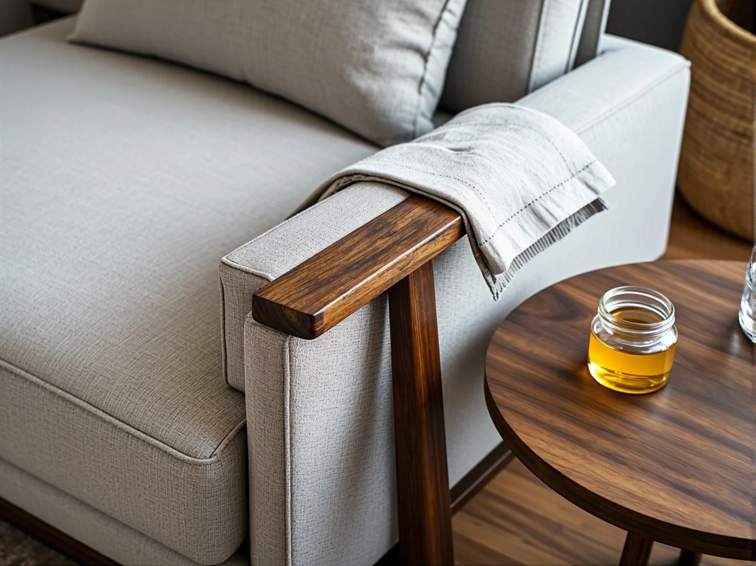 Delikatne czyszczenie drewnianego stołu miękką ściereczką. Podstawa prawidłowej pielęgnacji mebli.