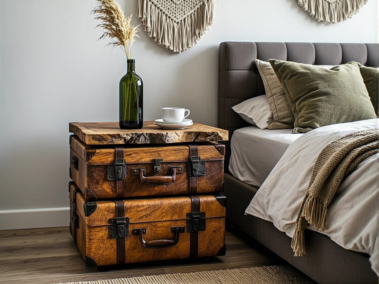 Ekologiczna aranżacja salonu z wykorzystaniem materiałów z odzysku