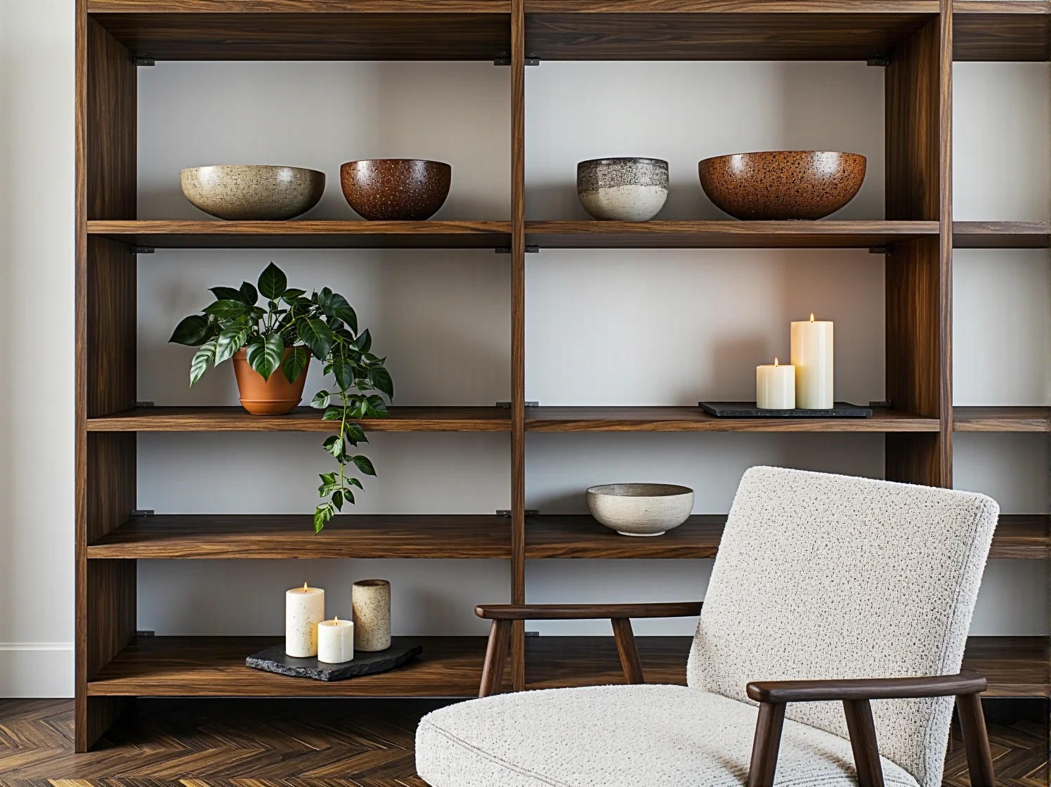 Nisko zawieszona lampa wisząca nad stołem tworząca intymną atmosferę.