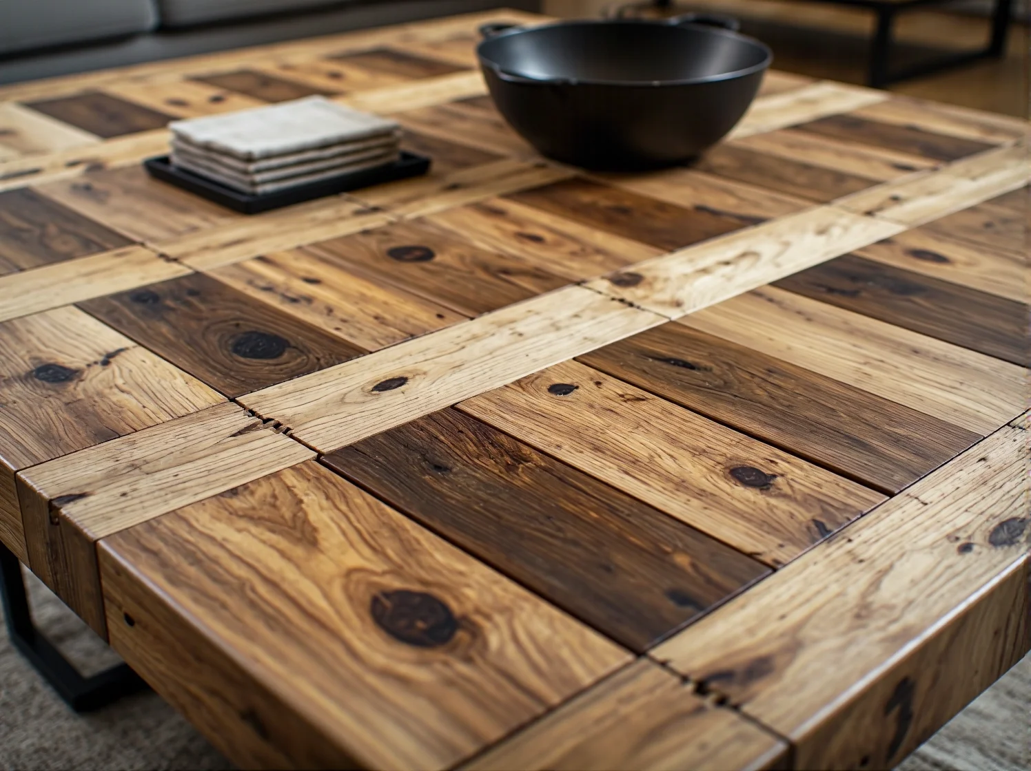 Współczesne wnętrze z nowoczesnymi meblami z lokalnego rzemiosła