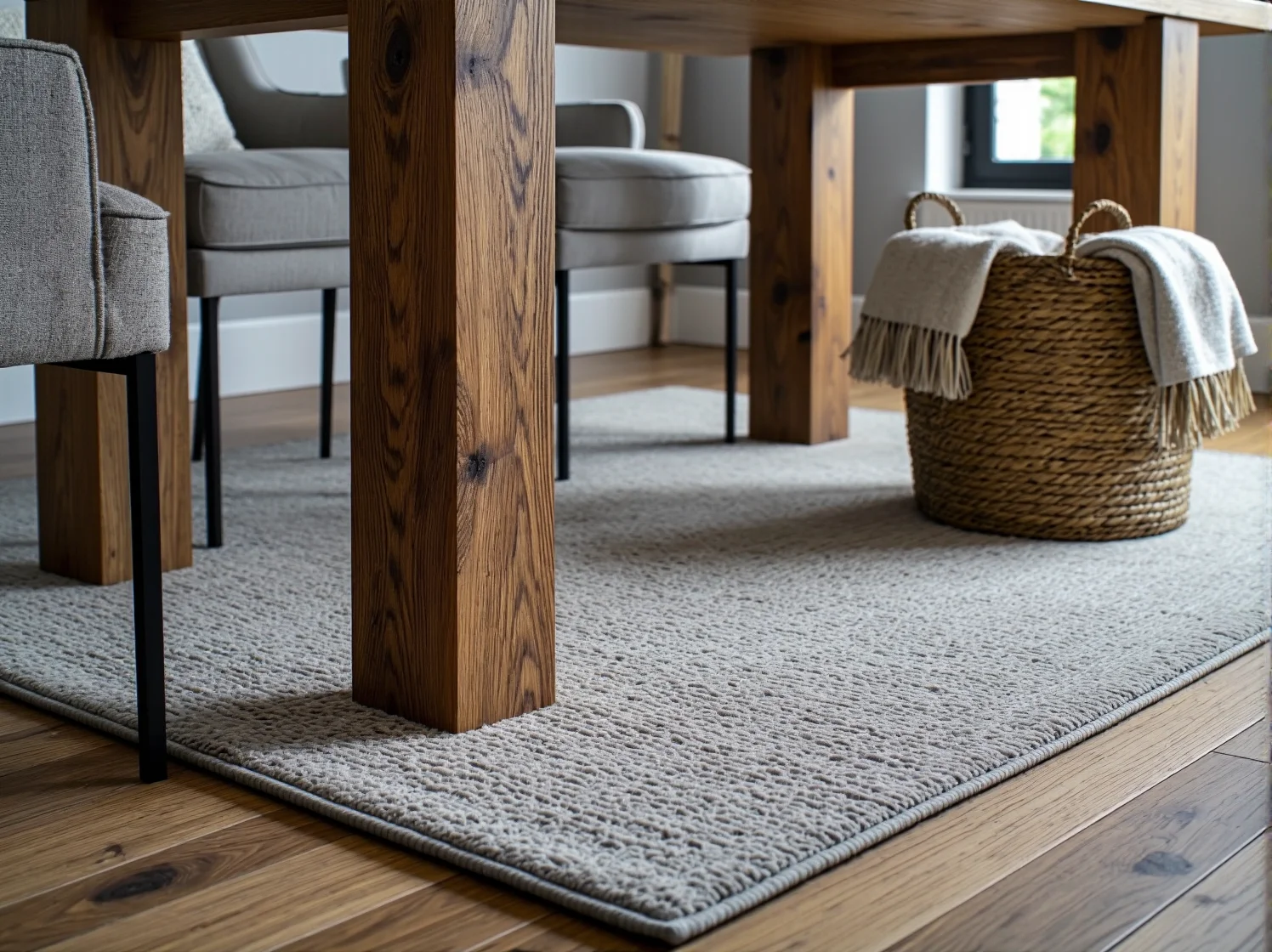 Zbliżenie na piękną fakturę drewna. Skuteczna ochrona mebli przed zarysowaniami i blaknięciem.