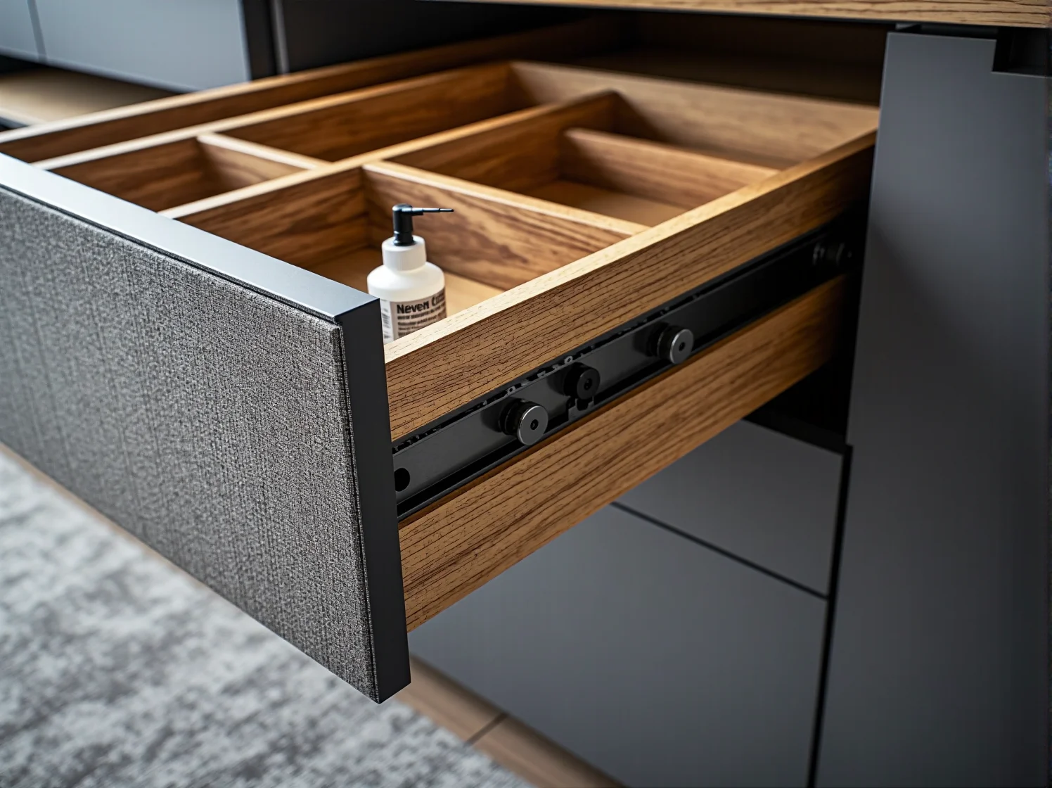 Stosowanie odpowiednich preparatów do smarowania zawiasów i prowadnic meblowych.