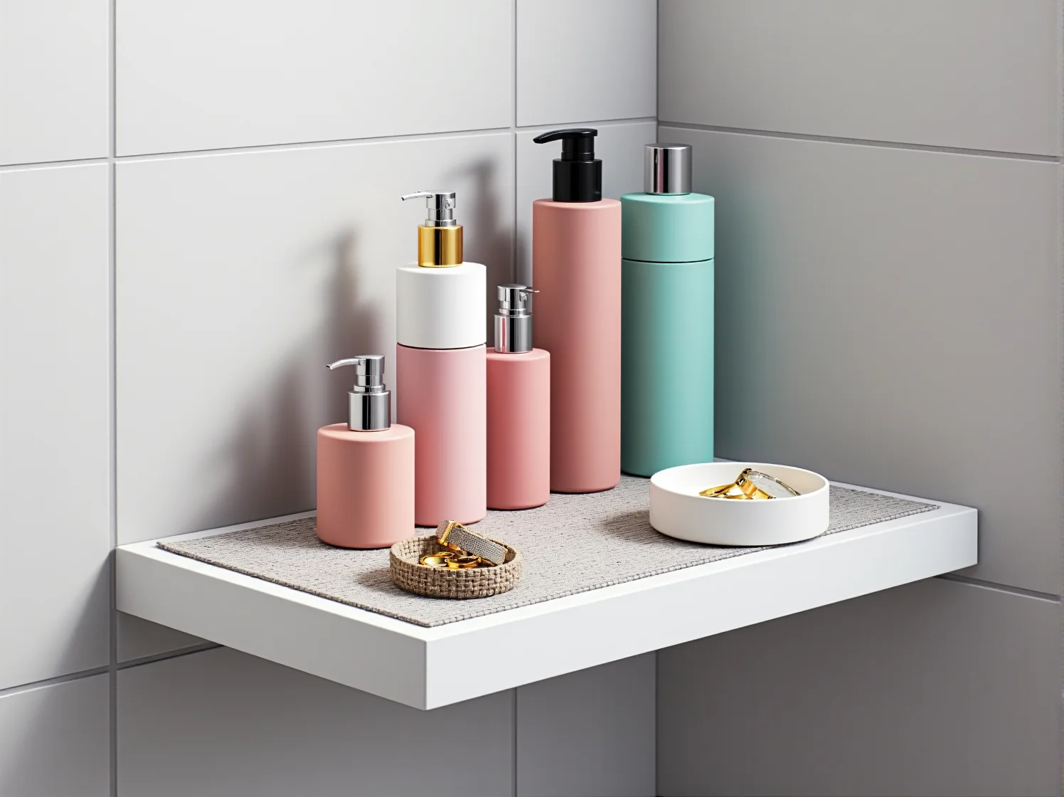 Ranking najlepszych regałów narożnych do łazienki pokazujący różne style i sposoby montażu.