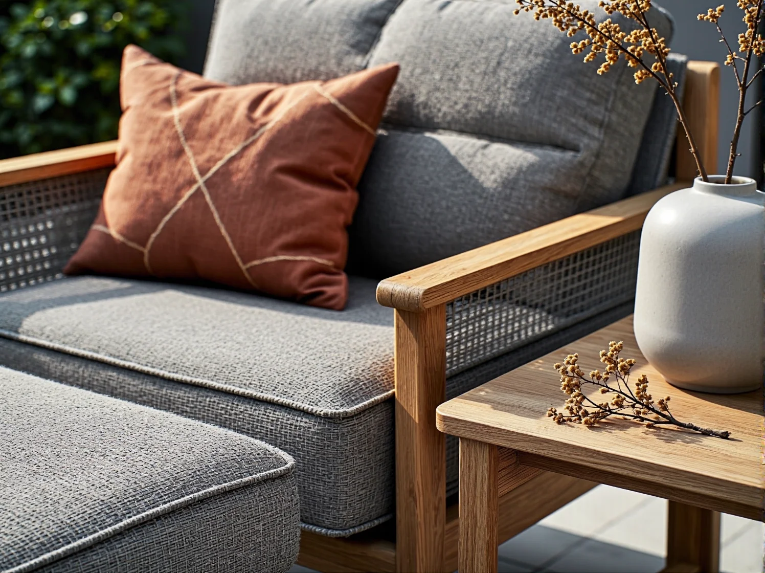 Nowoczesne meble ogrodowe z ekologicznych materiałów. Trendy w projektowaniu tarasów na 2026 rok.