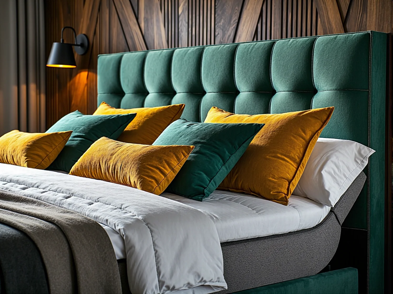 Wygodne sterowanie łóżkiem kontynentalnym dla osób z problemami zdrowotnymi.