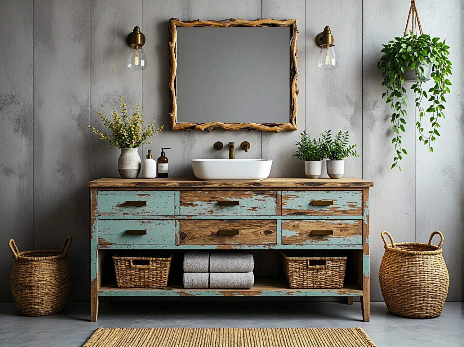 Odnowiona komoda jako przykład udanego upcyklingu we wnętrzach