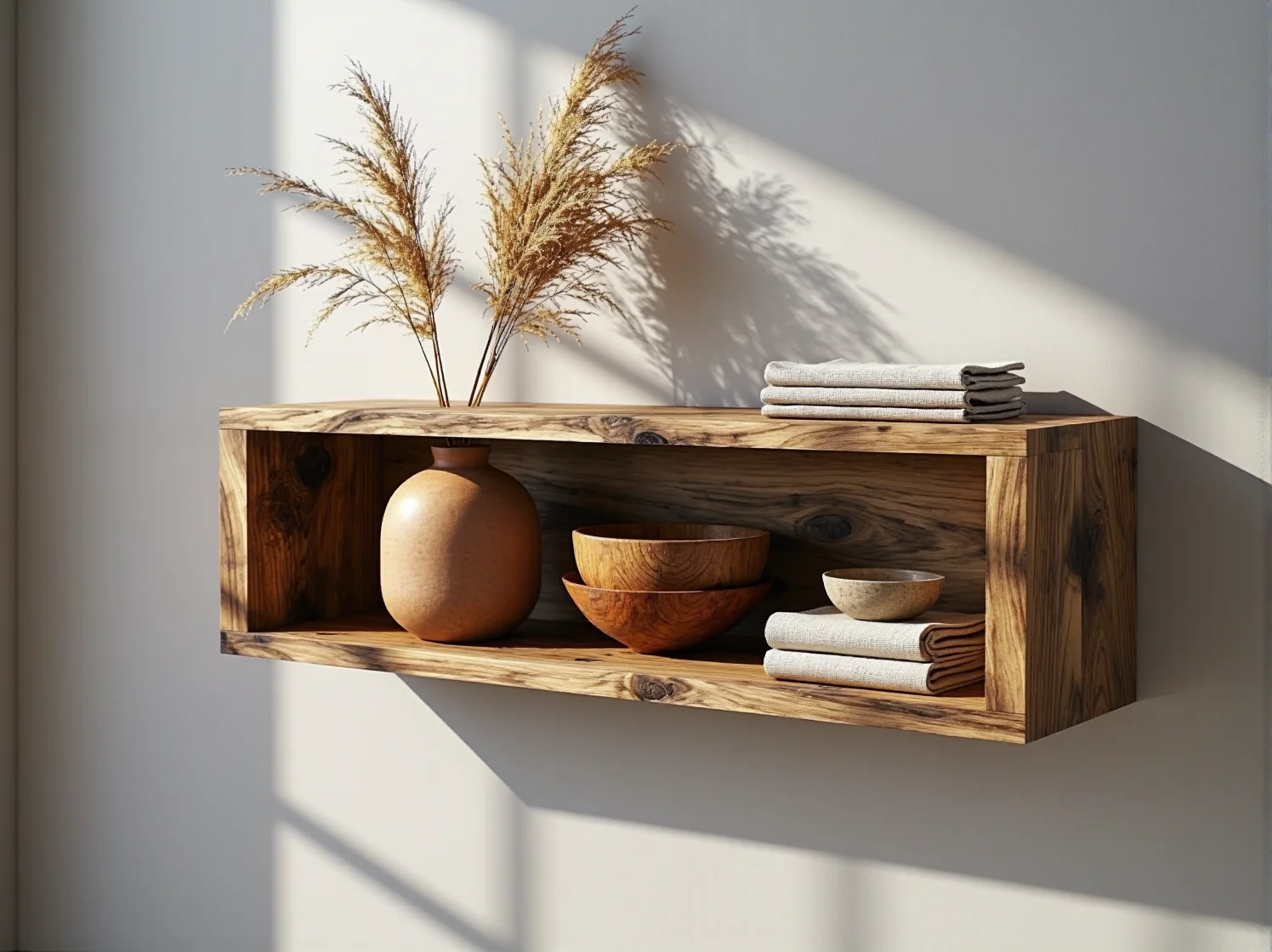 Przytulna sypialnia z wełnianym kocem i naturalnym lnem wpisująca się w trendy eko.