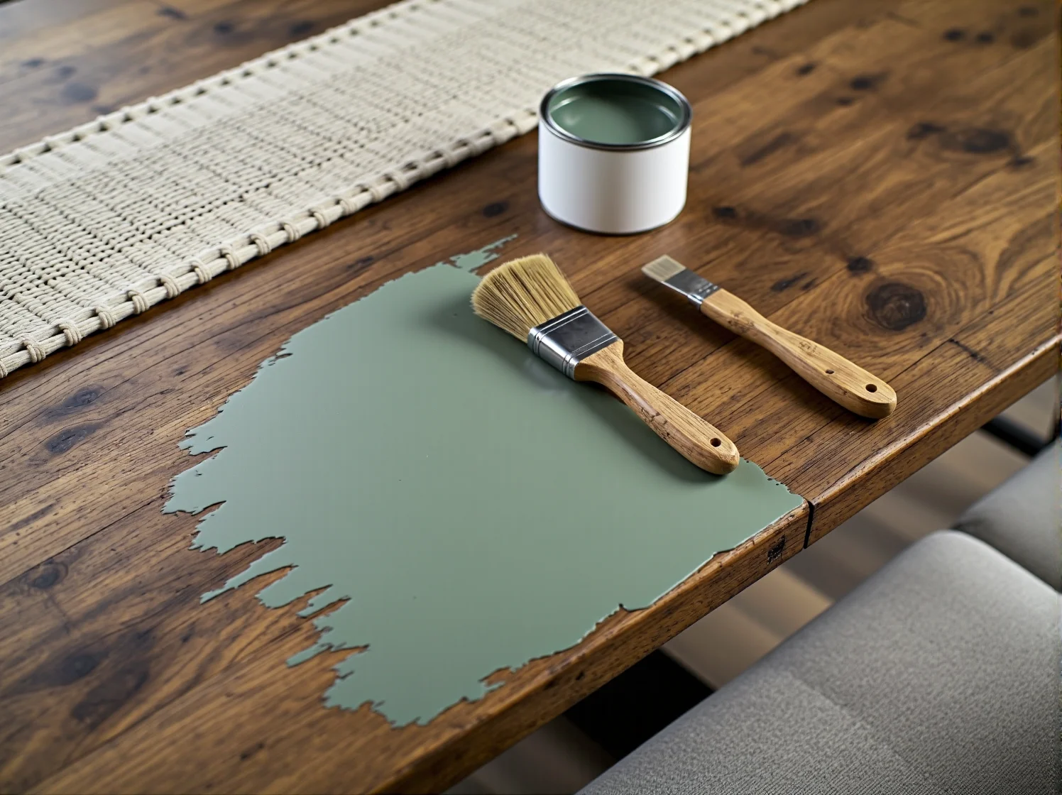 Własnoręczne dekoracje z makramy nadające sypialni unikalny i przytulny charakter.