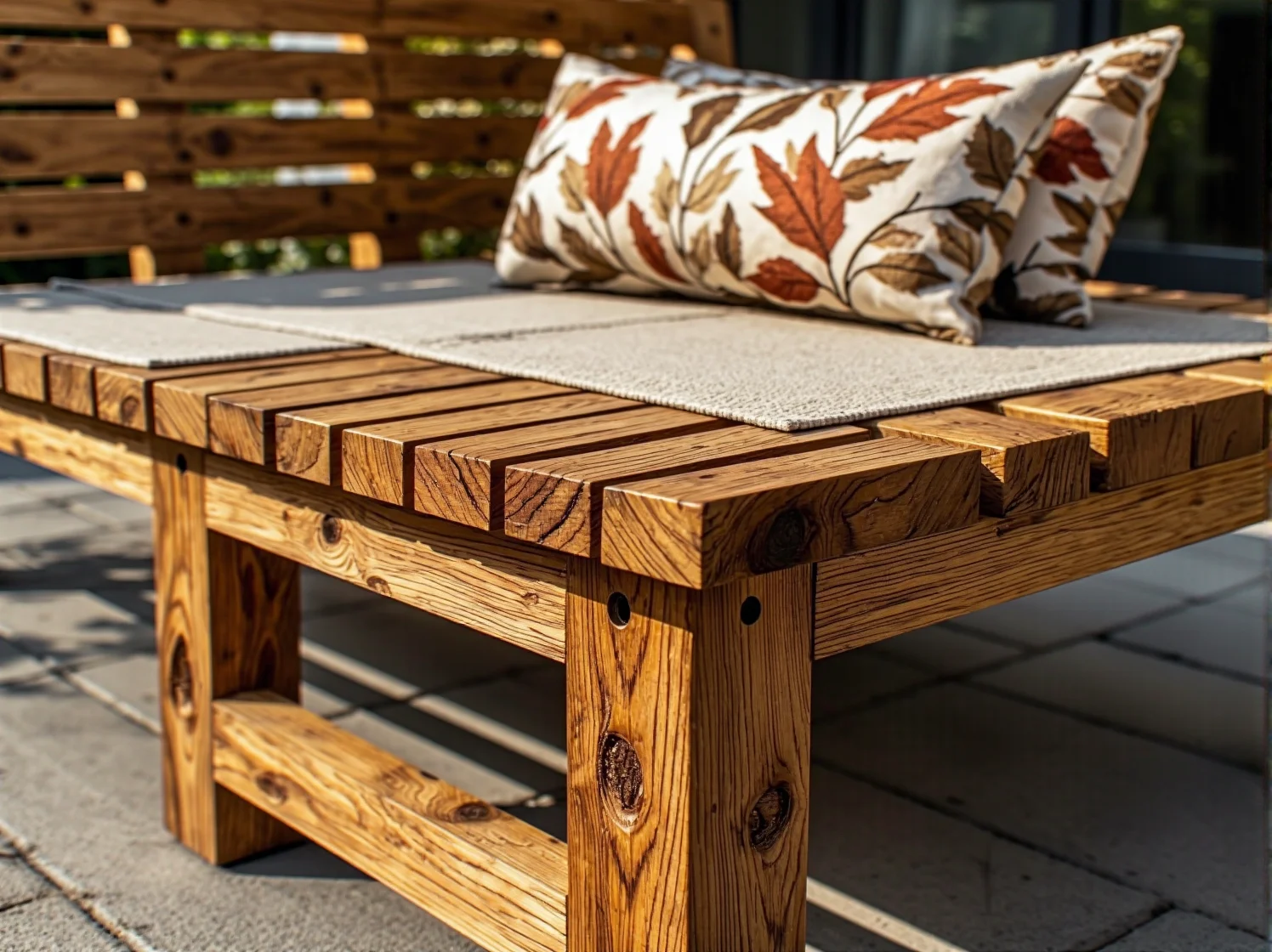 Detale zrównoważonych i trwałych mebli tarasowych z rattanu.